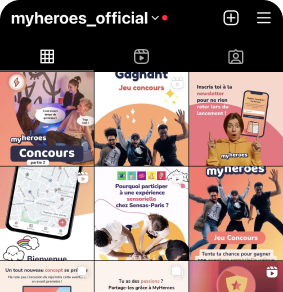 MyHeroes sur Instagram