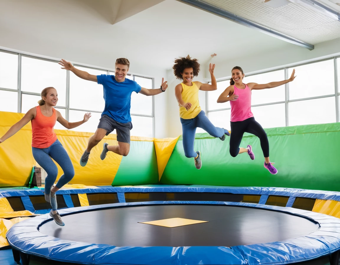 Trampoline indoor loisir tendance